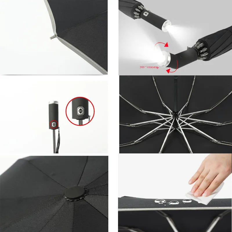 GlowBrella™ | Slimme LED-licht Automatische paraplu