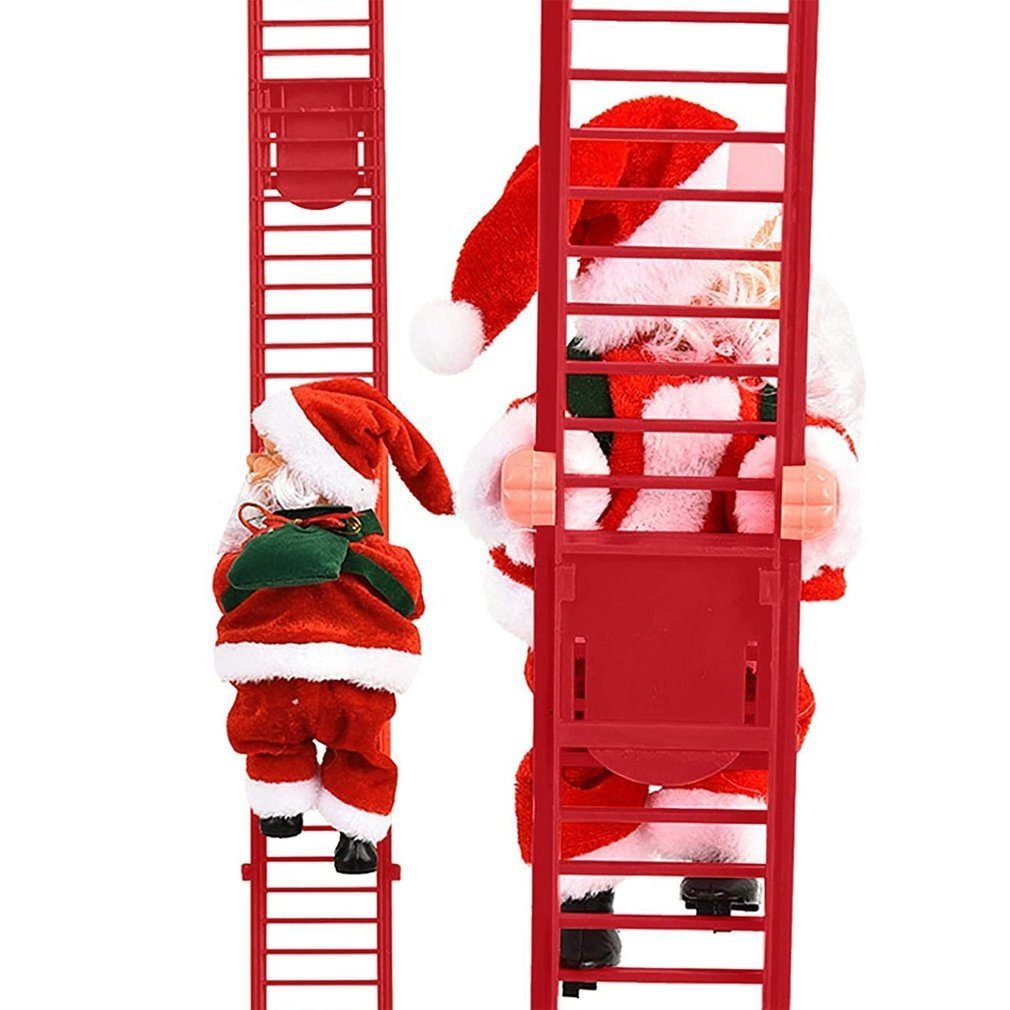 JingleJoy™ | Klim Ladder Kerstman Decoratie