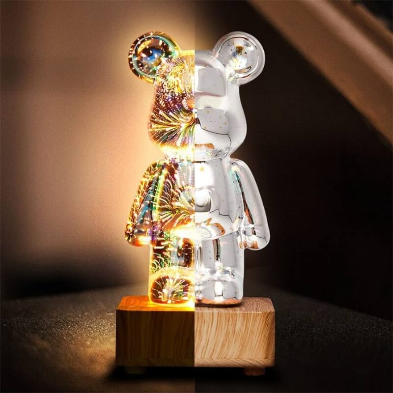 Bearly™ | 3D Vuurwerk Beertje Nachtlampje